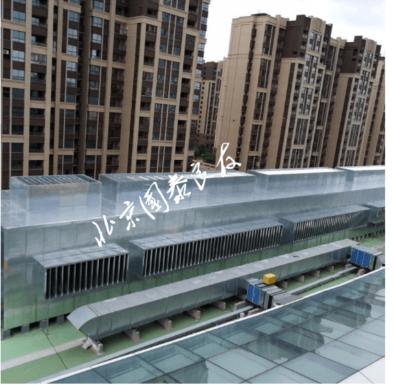 02 武漢天虹廣場(chǎng)樓頂冷卻塔降噪、冷卻塔噪音治理